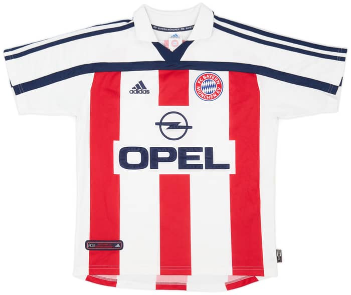 2000-01 Bayern Munich Away Shirt Elber #9 - 7/10 - (XL.Boys)