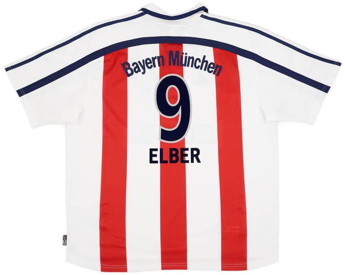 2000-01 Bayern Munich Away Shirt Elber #9 - 9/10 - (XXL)