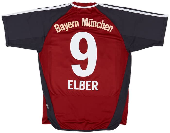 2001-02 Bayern Munich Home Shirt Elber #9 - 6/10 - (S)