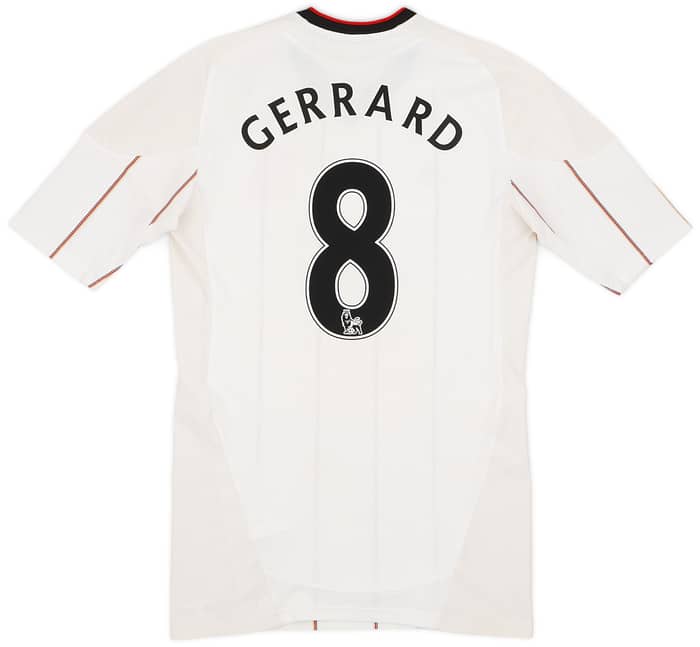 2010-11 Liverpool Authentic TechFit Away Shirt Gerrard #8 - 8/10 - (L)