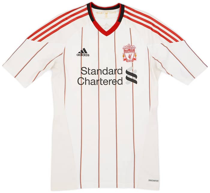 2010-11 Liverpool Authentic TechFit Away Shirt Gerrard #8 - 8/10 - (L)
