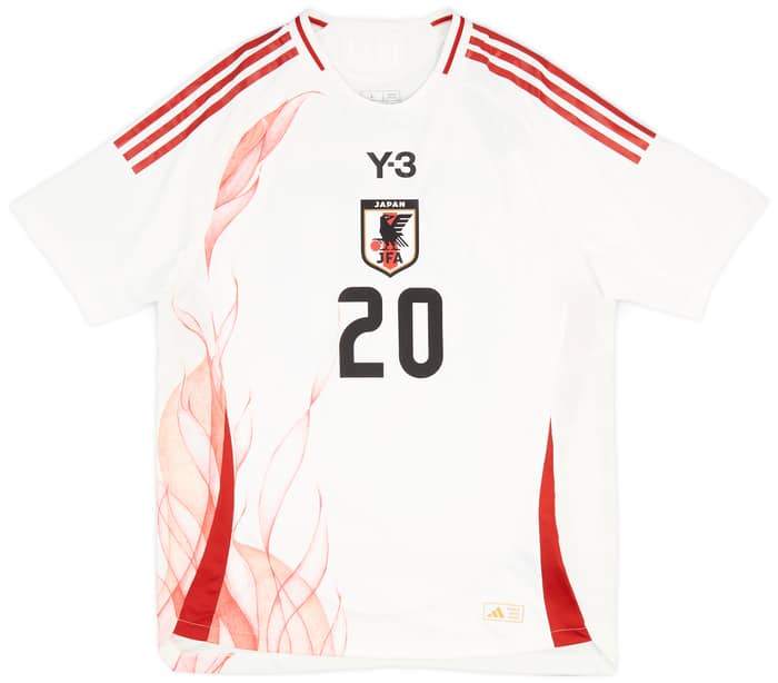 2024-25 Japan adidas Y-3 Authentic Away Shirt Kubo #20