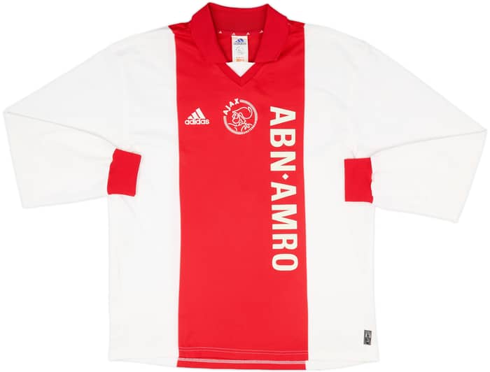 2001-02 Ajax Player Issue Home L/S Shirt Zlatan #9 - 7/10 - (L)