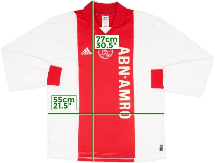 2001-02 Ajax Player Issue Home L/S Shirt Zlatan #9 - 7/10 - (L)