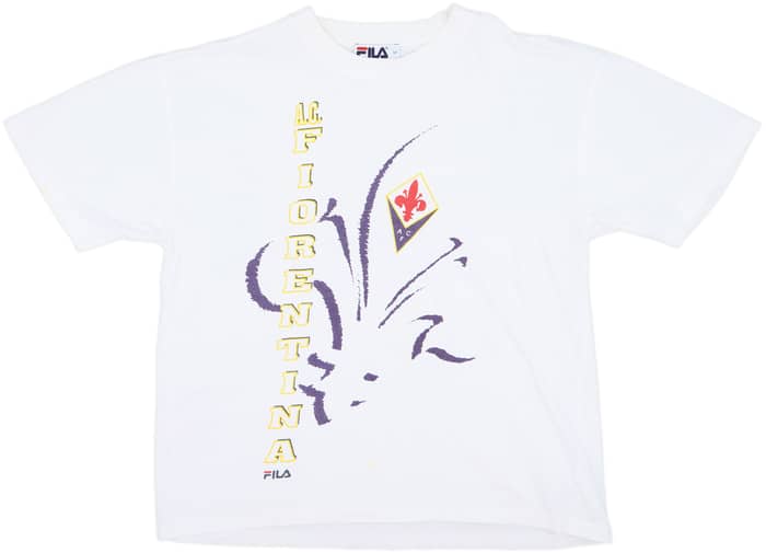 1998-00 Fiorentina Fila Cotton Tee - 7/10 - (M)