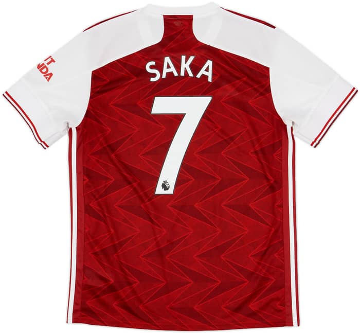2020-21 Arsenal Home Shirt Saka #7 - 7/10 - (L)
