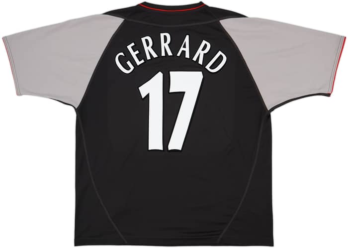 2002-04 Liverpool Away Shirt Gerrard #17 - 7/10 - (XL)