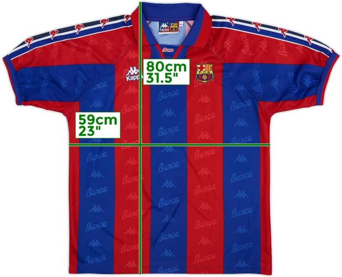 1992-95 Barcelona Home L/S Shirt - 6/10 - (M)
