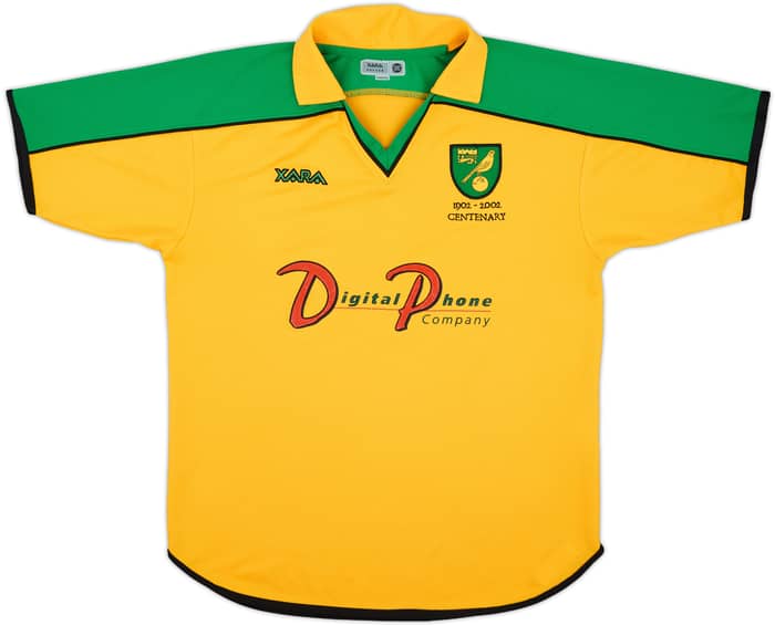 2001-03 Norwich Centenary Home Shirt - 8/10 - (S)