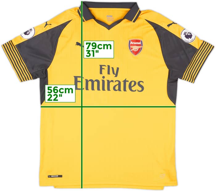 2015-16 Arsenal Away Shirt Koscielny #6 - 8/10 - (XL)