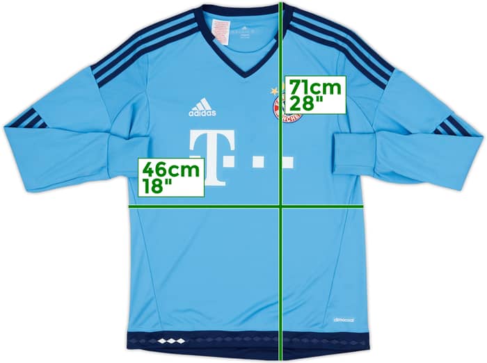 2015-16 Bayern Munich GK Shirt - 9/10 - (XL.Boys)