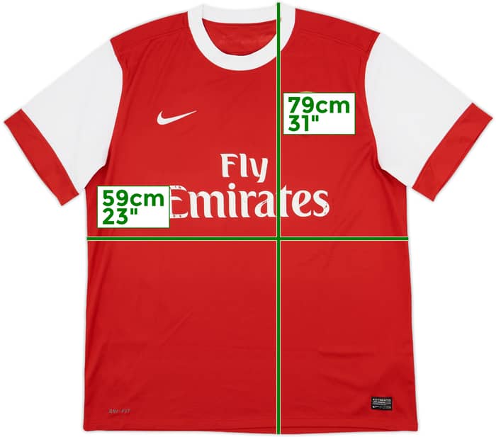 2010-11 Arsenal Home Shirt - 5/10 - (XL)