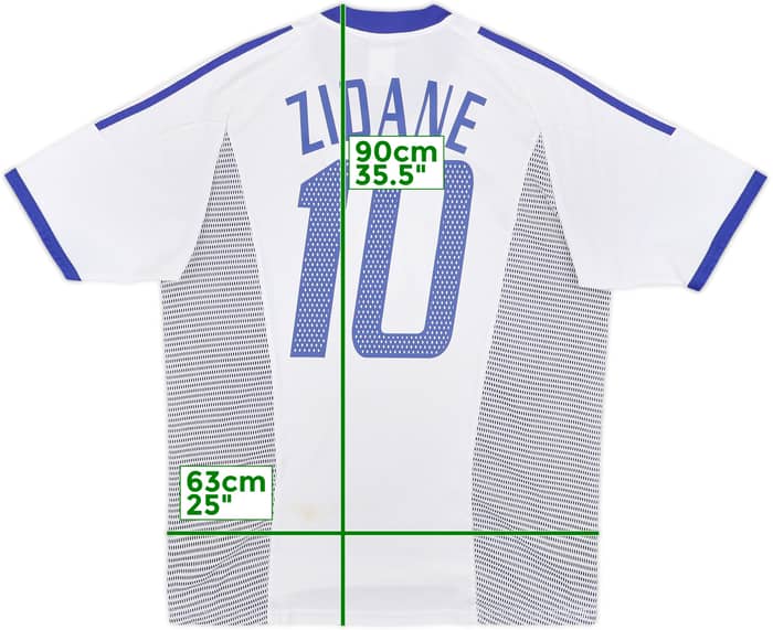2002-04 France Away Shirt Zidane #10 - 5/10 - (L)