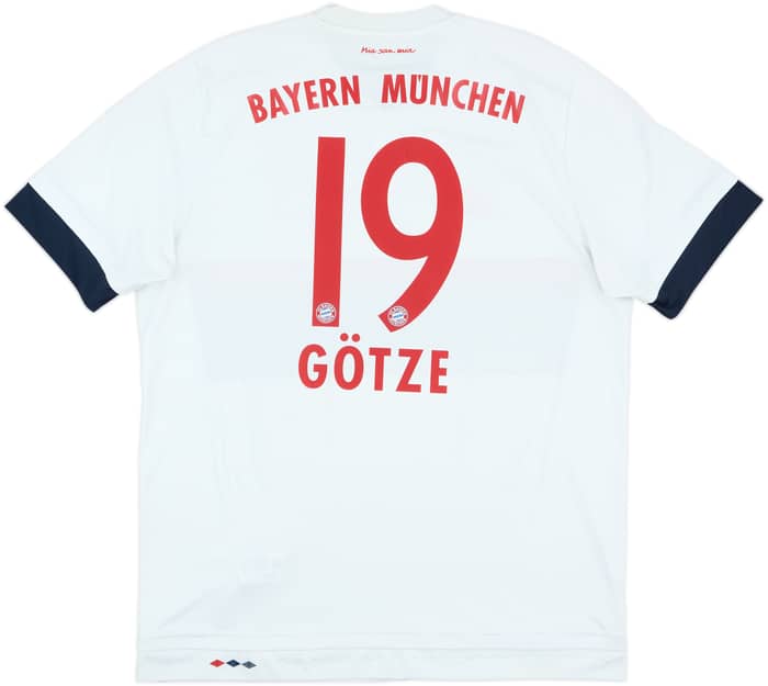 2015-16 Bayern Munich Away Shirt Gotze #19 - 7/10 - (XL)