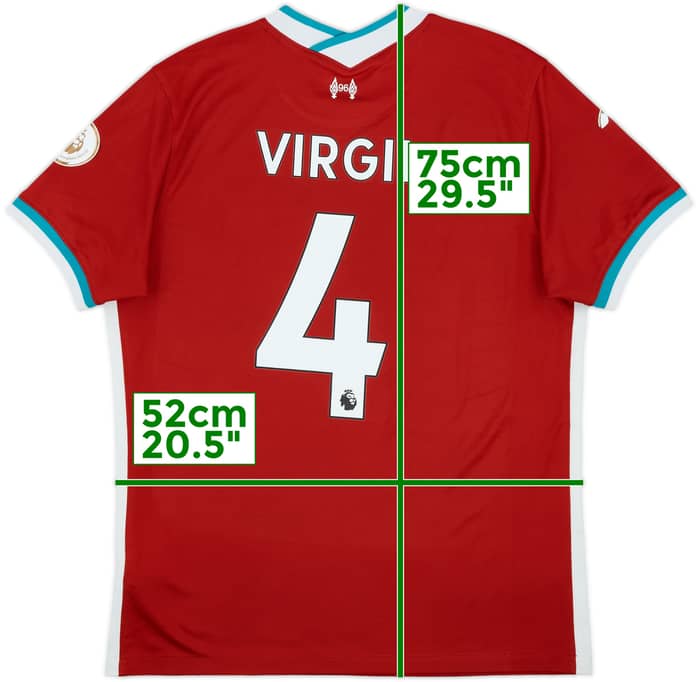 2020-21 Liverpool Home Shirt Virgil #4 - 7/10 - (L)