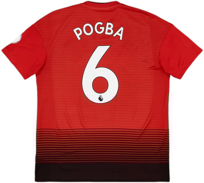 2018-19 Manchester United Home Shirt Pogba #6 - 7/10 - (M)