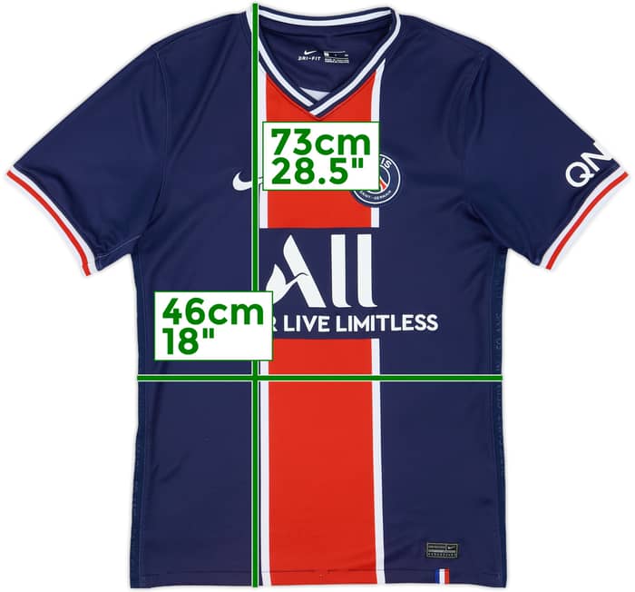 2020-21 Paris Saint-Germain Home Shirt - 7/10 - (S)