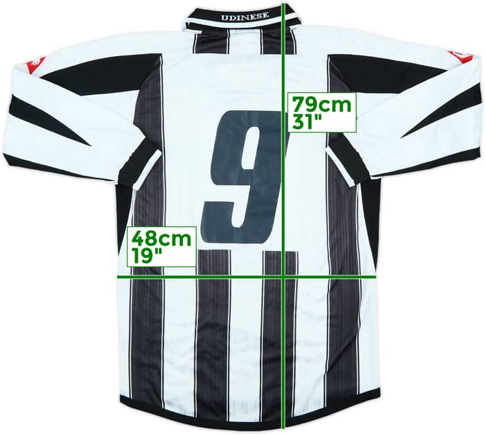 2002-03 Udinese Match Issue Home L/S Shirt #9