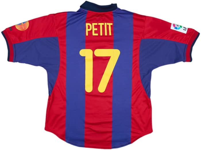 2000-01 Barcelona Home Shirt Petit #17 - 7/10 - (M)