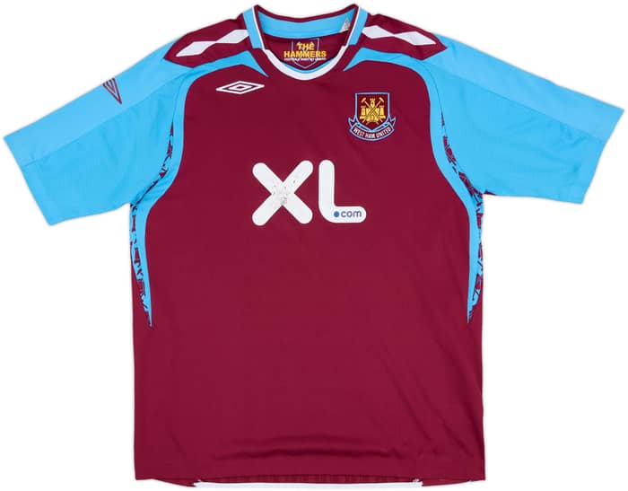 2007-08 West Ham Home Shirt - 5/10 - (XL)