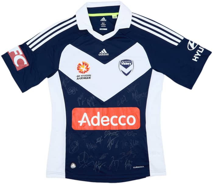 2011-12 Melbourne Victory Signed Home Shirt - 7/10 - (S)