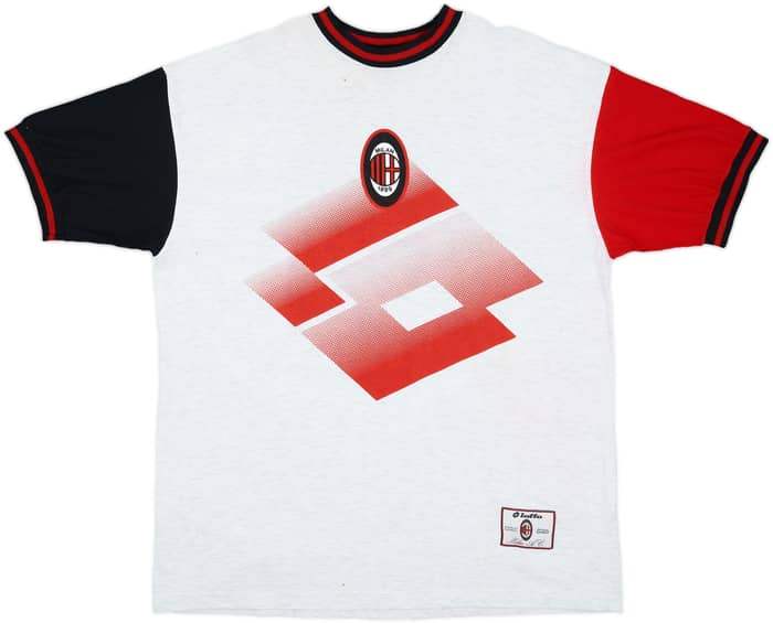 1994-95 AC Milan Lotto Cotton Tee - 4/10 - (XXL)