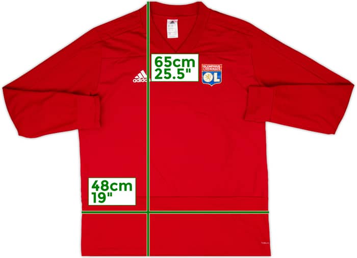 2018-19 Lyon adidas Drill Top - 5/10 - (XL)