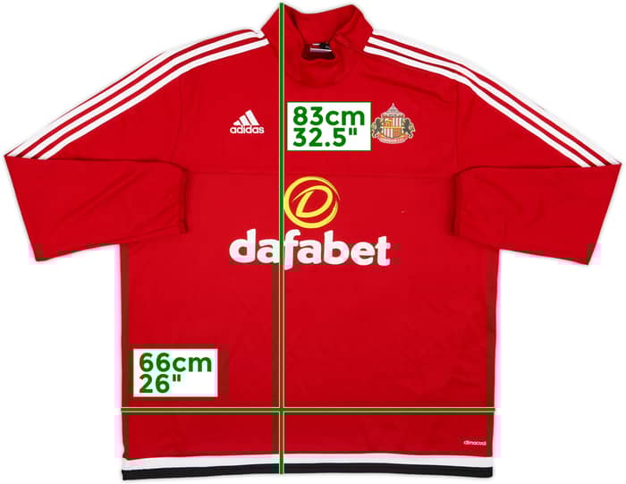 2015-16 Sunderland adidas 1/4 Zip Training Top - 6/10 - (XXL)
