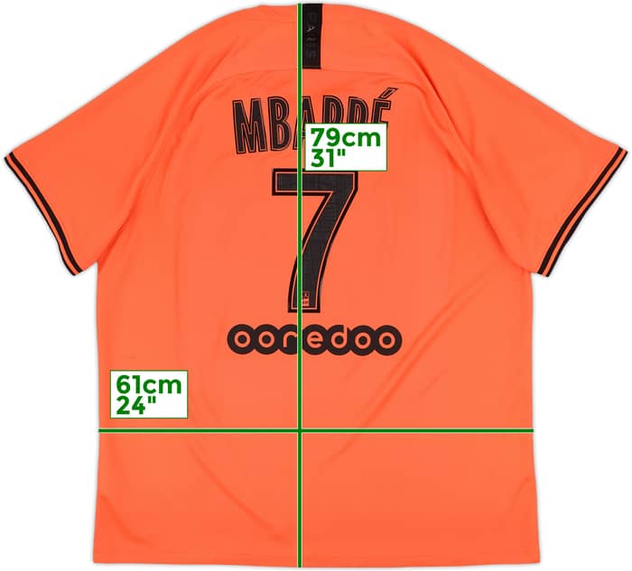 2019-20 Paris Saint-Germain Away Shirt Mbappe #7 - 8/10 - (XXL)