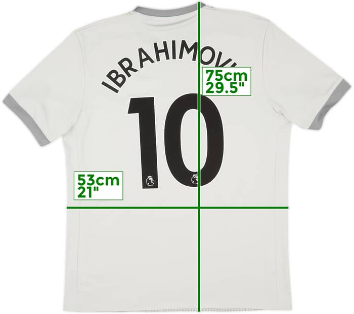 2017-18 Manchester United Third Shirt Ibrahimovic #10 - 9/10 - (L)