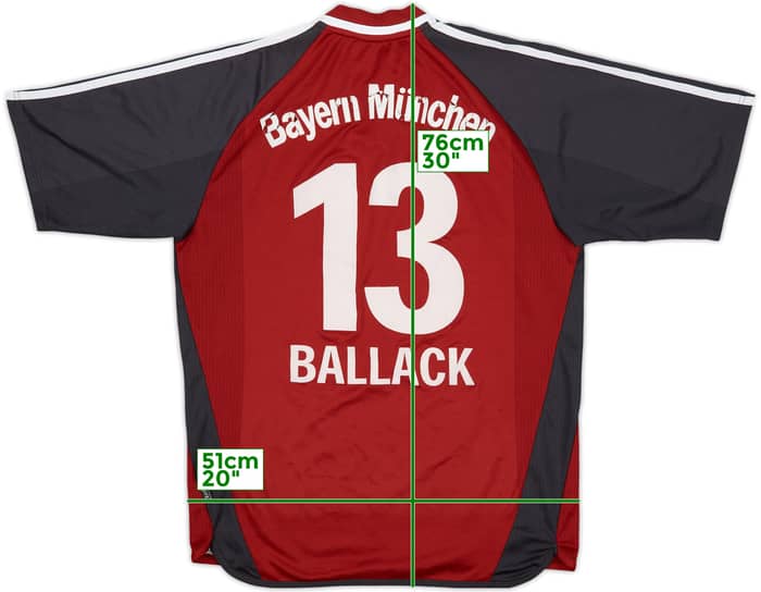 2002-03 Bayern Munich Home Shirt Ballack #13 - 4/10 - (M)