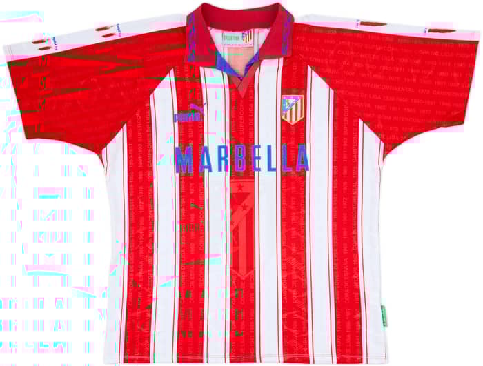 1995-96 Atletico Madrid Home Shirt - 7/10 - (XL)