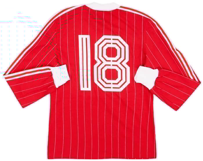1982-84 Switzerland Match Issue Home L/S Shirt #18
