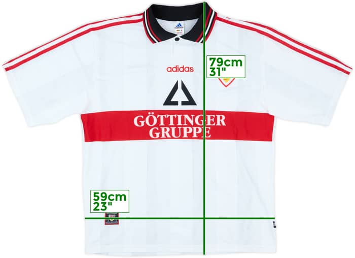 1997-98 Stuttgart Home Shirt - 8/10 - (XL)