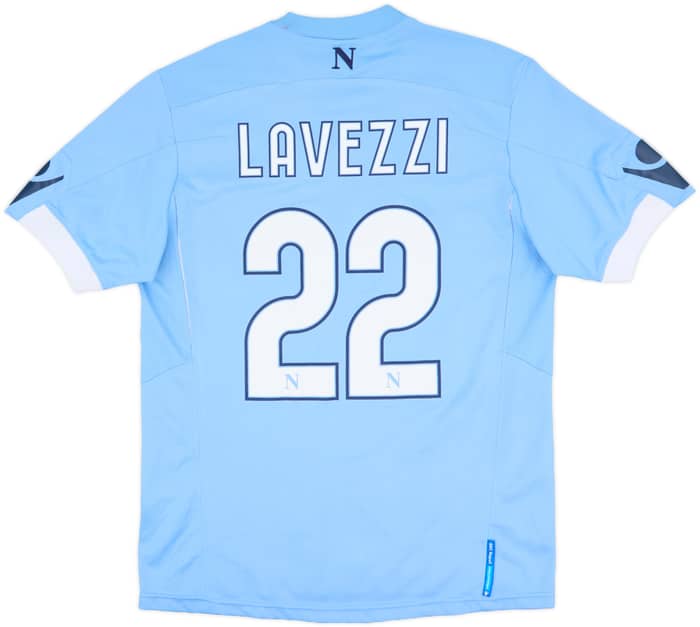 2010-11 Napoli Home Shirt Lavezzi #22 - 3/10 - (XL)