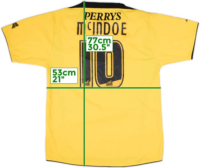 2006-07 Burnley Away Shirt McIndoe #10 - 8/10 - (M/L)