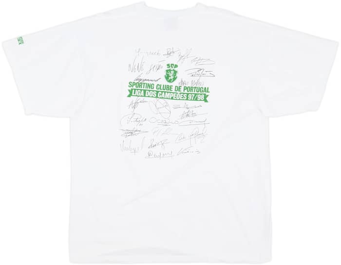 1997-98 Sporting CP 'Liga Dos Campeoes' Graphic Tee - 7/10 - (XXL)