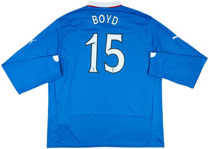 2014-15 Rangers Home L/S Shirt Boyd #15 - 9/10 - (3XL)