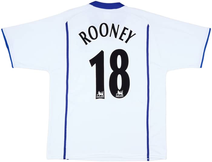 2002-03 Everton Away Shirt Rooney #18 - 8/10 - (XL)