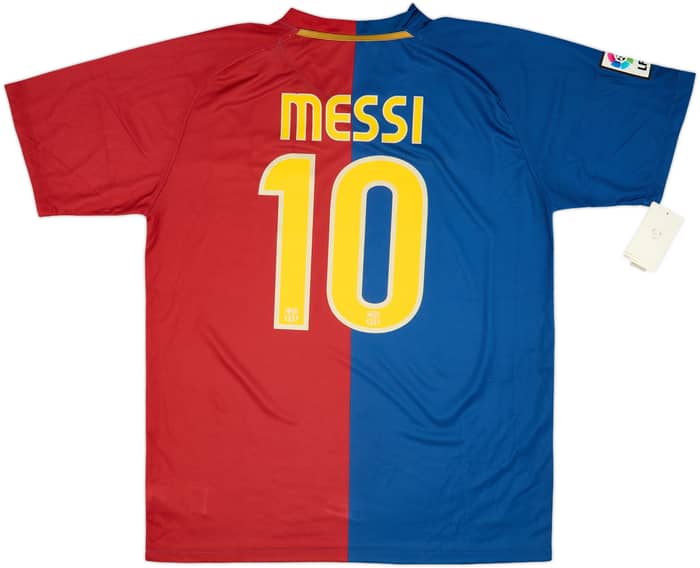 2008-09 Barcelona Home Shirt Messi #10 (XL)