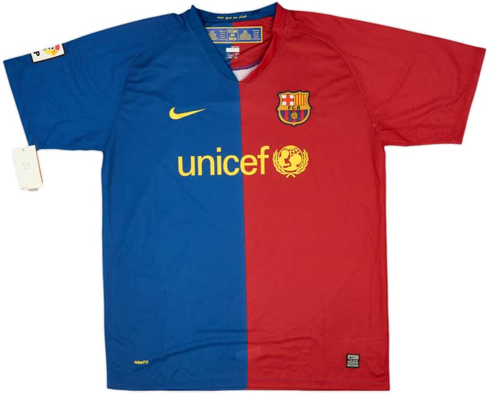 2008-09 Barcelona Home Shirt Messi #10 (XL)