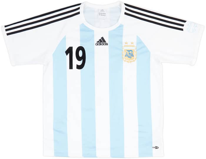 2005-07 Argentina Basic Home Shirt Messi #19 - 5/10 - (M)