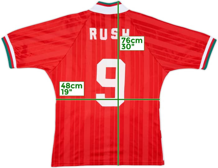 1993-95 Liverpool Home Shirt Rush #9 - 8/10 - (M)