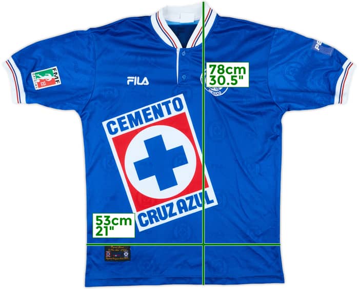 1999-00 Cruz Azul Home Shirt - 9/10 - (XL)