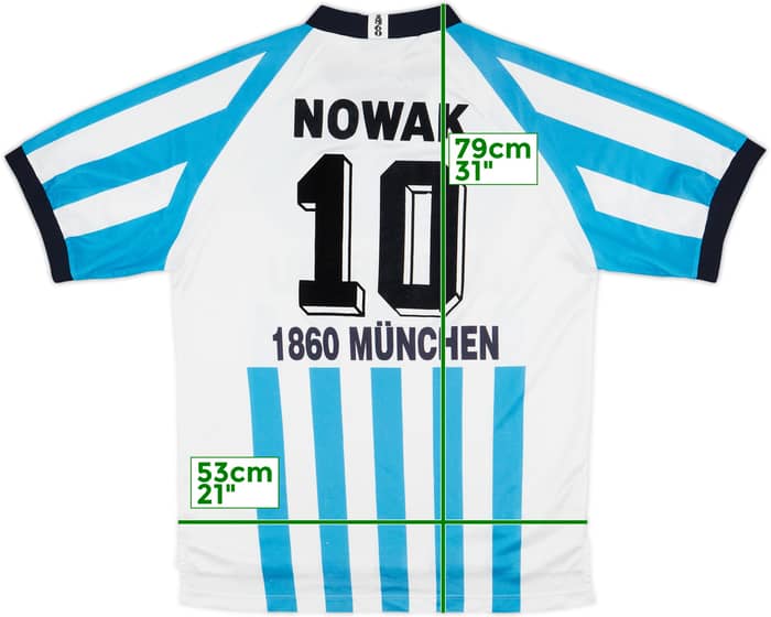 1995-96 1860 Munich Home Shirt Nowak #10 - 7/10 - (L)