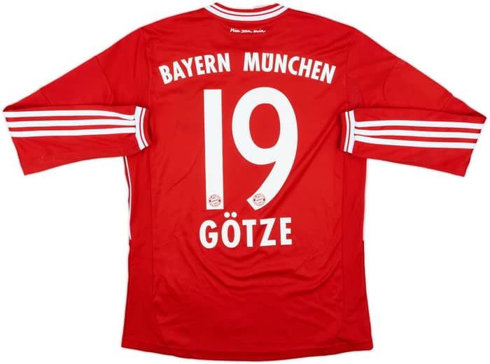 2013-14 Bayern Munich Home L/S Shirt Gotze #19 - 9/10 - (L.Boys)