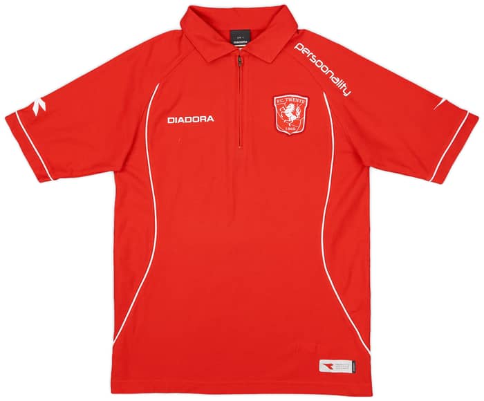 2008-09 FC Twente Diadora 1/4 Zip Polo Shirt - 9/10 - (S)