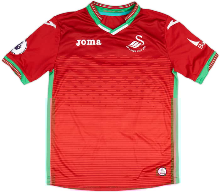2017-18 Swansea Away Shirt Abraham #10 - 7/10 - (L.Boys)