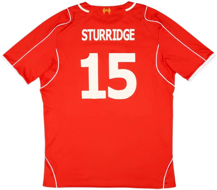 2014-15 Liverpool Home Shirt Sturridge #15 - 7/10 - (L)