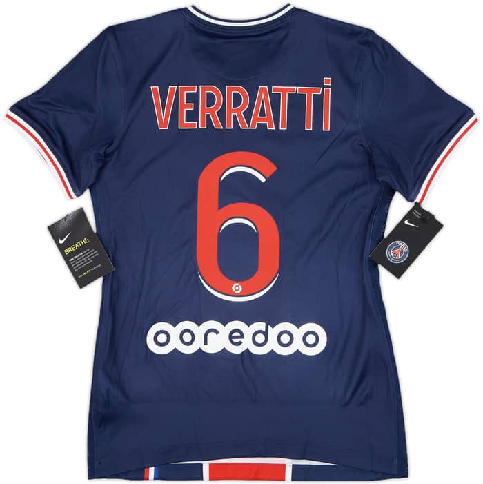 2020-21 Paris Saint-Germain Home Shirt Verratti #6 (Women's XS)